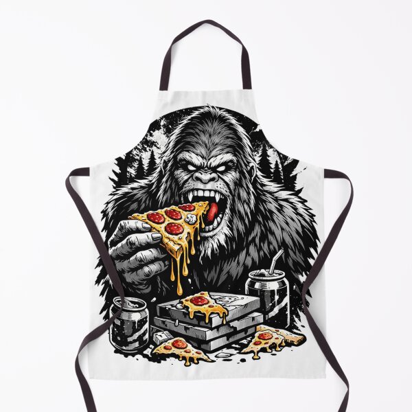 Item preview, Sasquatch Eating Pizza designed and sold by ttuniques.