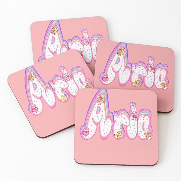 Item preview, Aria Name - Kawaii personalized gifts for women and girls colorful flowers and sprinkles designed and sold by Artonmytee.