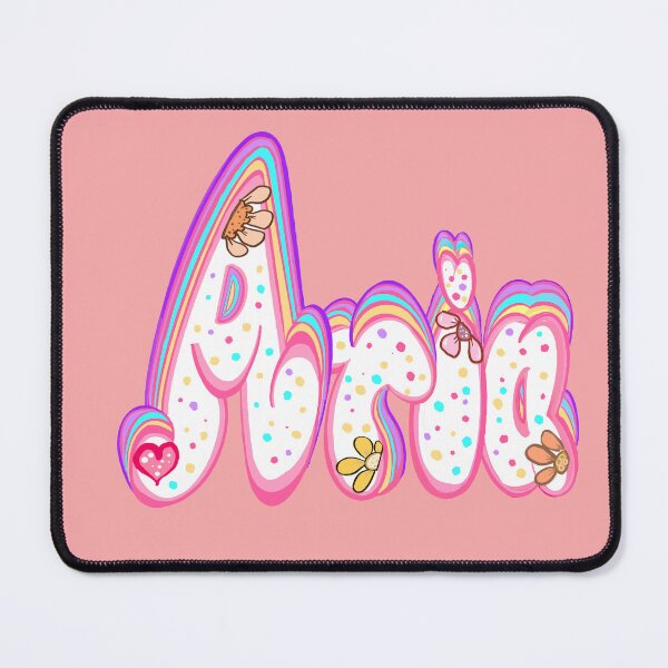 Item preview, Aria Name - Kawaii personalized gifts for women and girls colorful flowers and sprinkles designed and sold by Artonmytee.