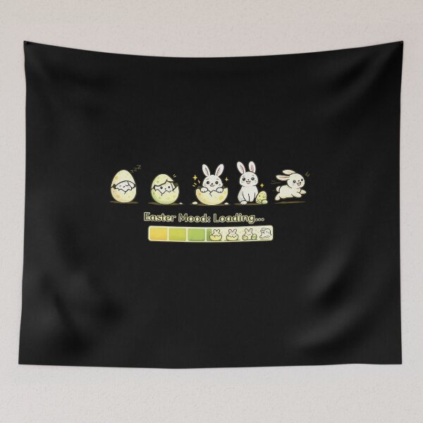 Item preview, Easter Mood Loading Funny Bunny Progress Bar Shirt designed and sold by Line-Mood1⭐️⭐️⭐️⭐️⭐️.