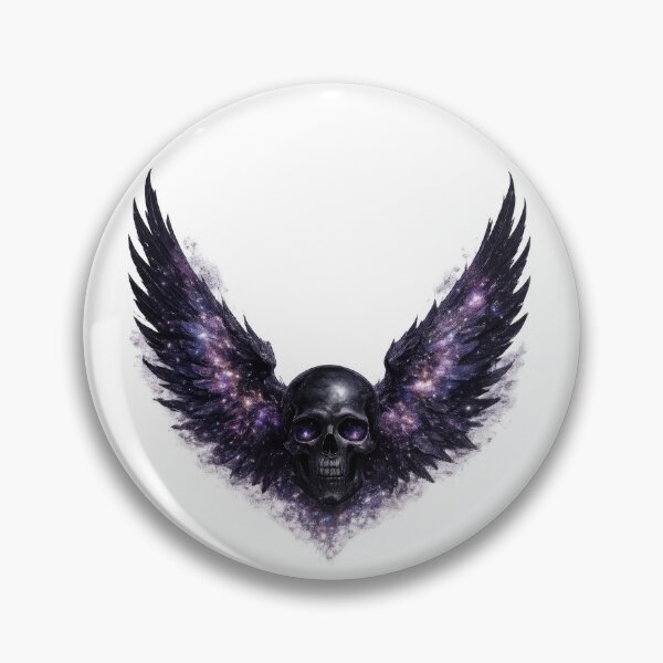 Item preview, Black Skull with Galaxy Wings designed and sold by jgvisualarts.