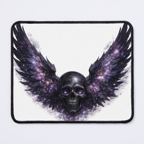 Item preview, Black Skull with Galaxy Wings designed and sold by jgvisualarts.
