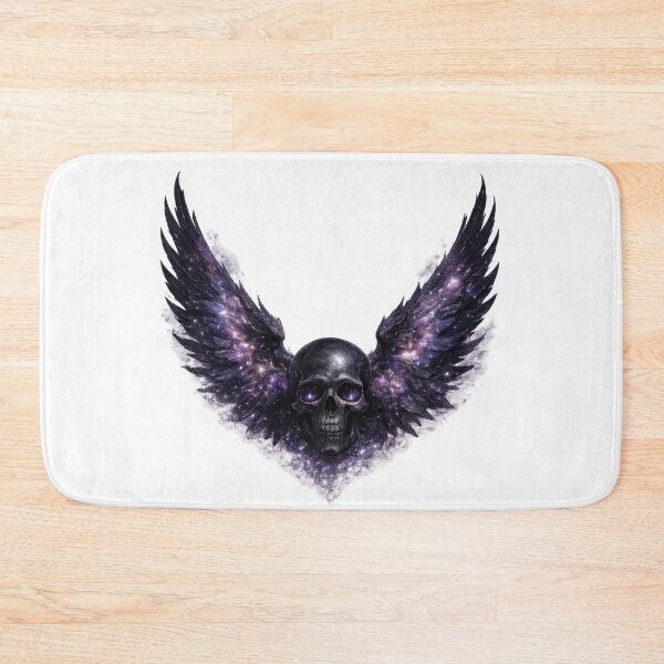 Item preview, Black Skull with Galaxy Wings designed and sold by jgvisualarts.