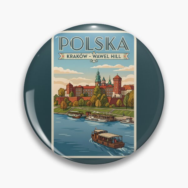 Item preview, Poland Wawel Royal Castle Illustration Travel Art Vintage designed and sold by KrisSidDesigns.