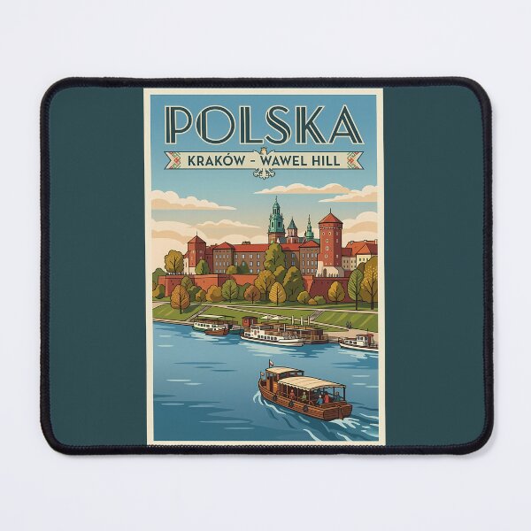 Item preview, Poland Wawel Royal Castle Illustration Travel Art Vintage designed and sold by KrisSidDesigns.