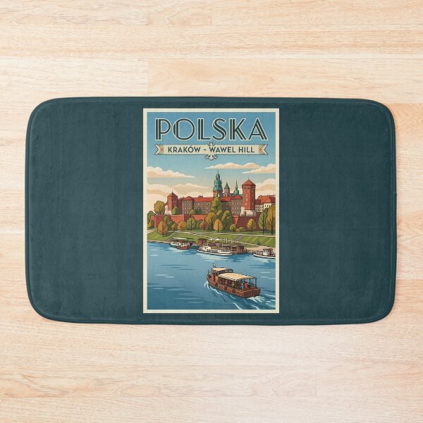 Item preview, Poland Wawel Royal Castle Illustration Travel Art Vintage designed and sold by KrisSidDesigns.