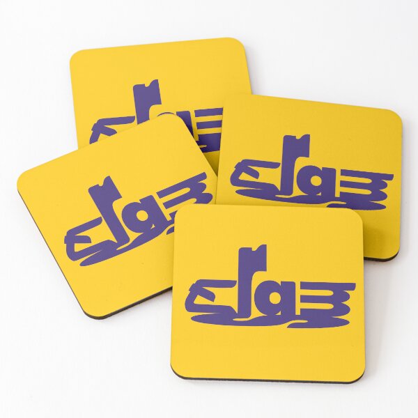 Item preview, Tram Typography Yellow & Royal Purple designed and sold by Lewis Craven Shop.