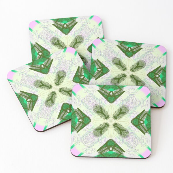 Item preview, Purple green pink yellow mossy Abstract Mandala designed and sold by PonyShow-Studio.