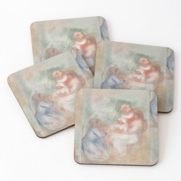 Item preview, La Famille by Pierre-Auguste Renoir: Dreamy Impressionist Family Scene designed and sold by artofuniverse.