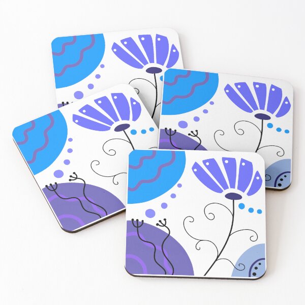 Item preview, Vibrant Blue Whimsical Boho Design designed and sold by Sartoris Art.
