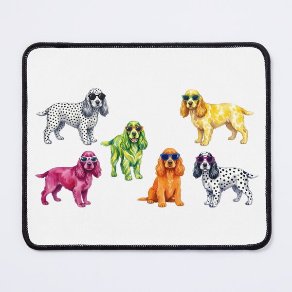 Item preview, Tropical Dog Parade with Sunglasses designed and sold by VibranPalette.