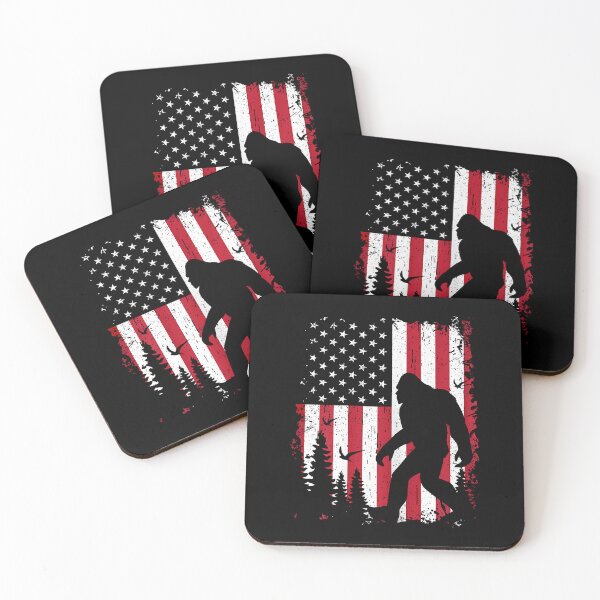 Item preview, Bigfoot 4th of July American USA Flag Patriotic designed and sold by Cheesymatiion.