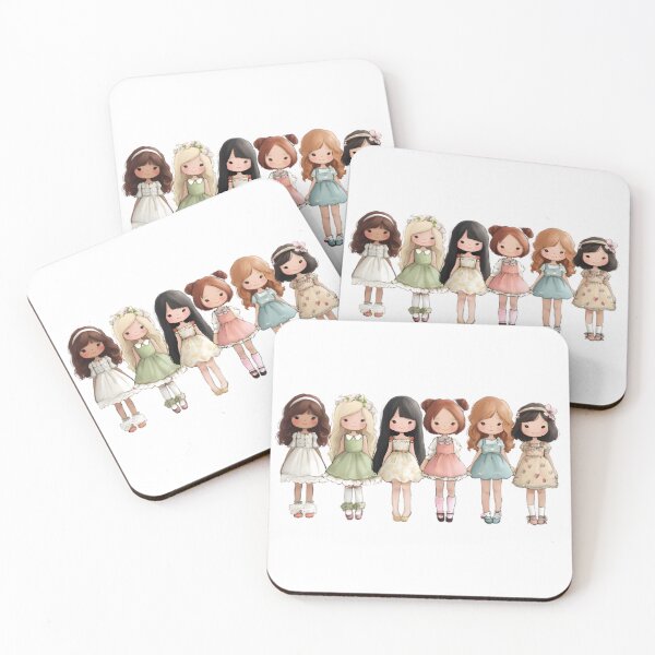 Item preview, Kawaii Dolls designed and sold by Retro Whimsy.