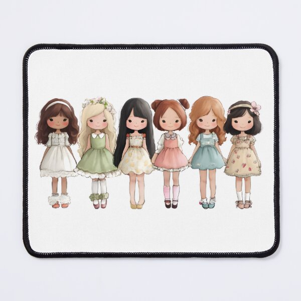 Item preview, Kawaii Dolls designed and sold by Retro Whimsy.