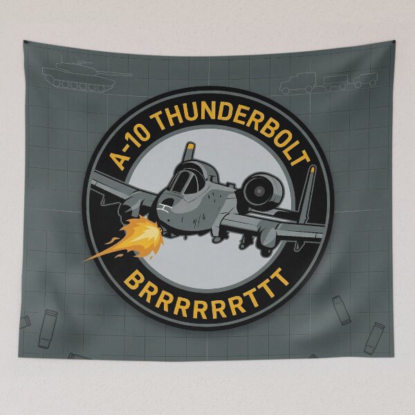 Item preview, A-10 Thunderbolt II Brrrrrrttt Tactical Military Jet designed and sold by ArtDreams92.