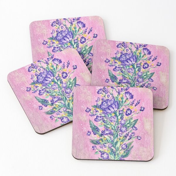 Item preview, Lilac Bouquet Original Gouache Painting designed and sold by Fly on the Wall Art.