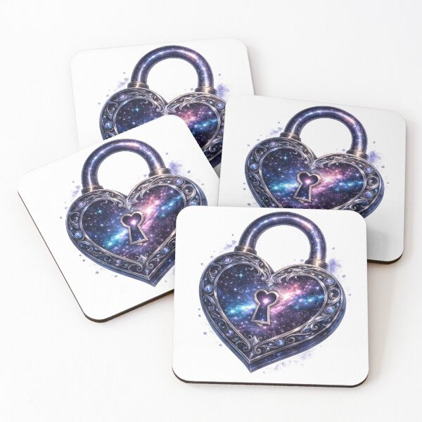 Item preview, Galaxy Heart Lock designed and sold by jgvisualarts.
