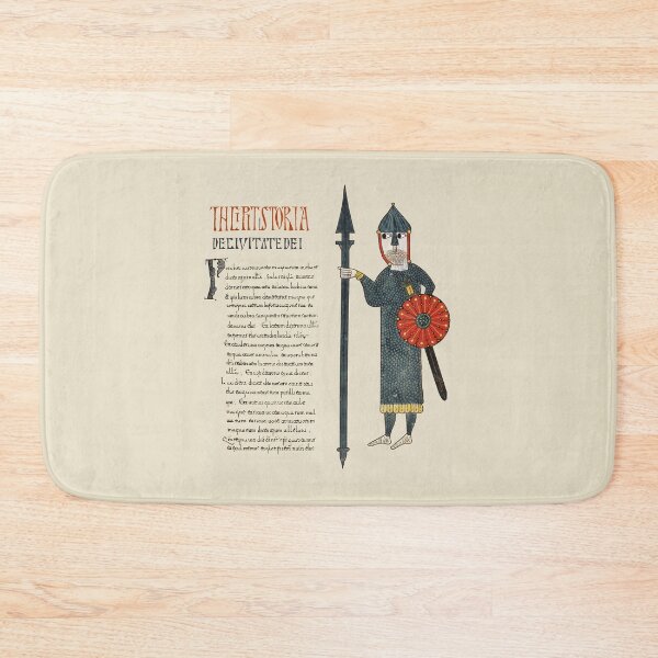 Item preview, Medieval Warrior –  Detail from a Beatus illuminated manuscript designed and sold by Alkaravan Creators.