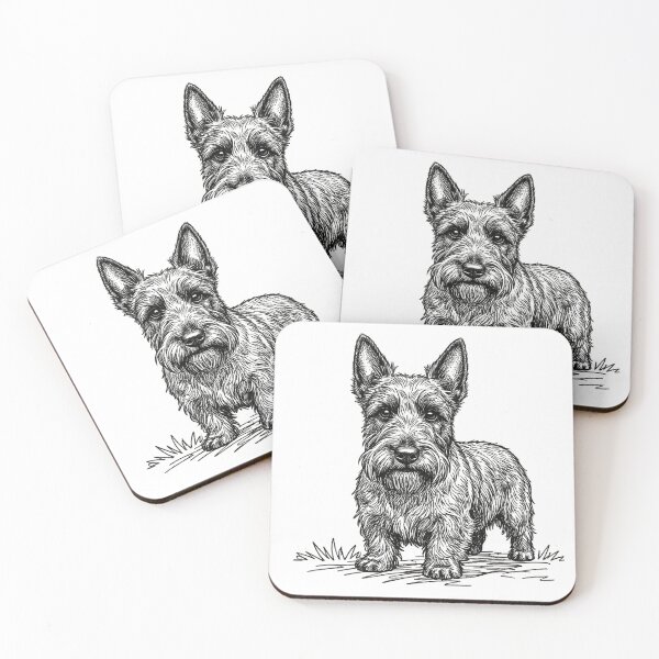 Item preview, Scottish Terrier Etching: Classic Scottie Dog Highland Heritage designed and sold by Loom on the Loch.