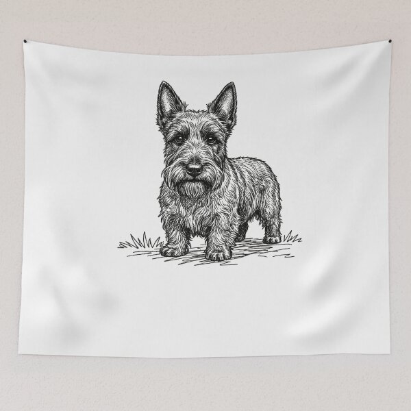 Item preview, Scottish Terrier Etching: Classic Scottie Dog Highland Heritage designed and sold by Loom on the Loch.