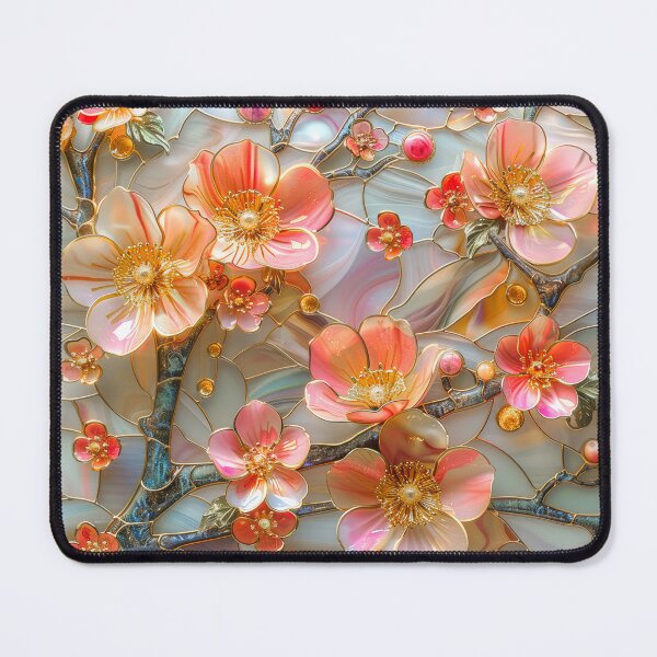 Item preview, Cherry Blossom Branch Stained Glass Art designed and sold by MargaretWiktor.