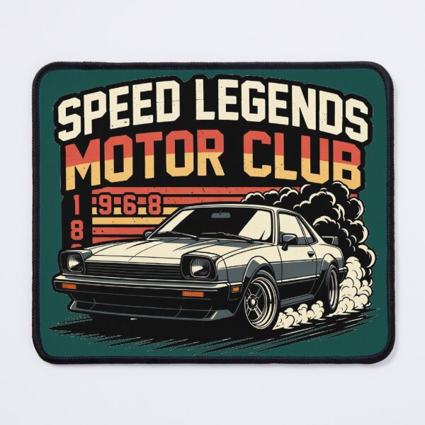 Item preview, Vintage Drift Car Retro Speed Legends Motor Club designed and sold by BazgrolyDOT.