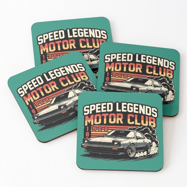Item preview, Vintage Drift Car Retro Speed Legends Motor Club designed and sold by BazgrolyDOT.