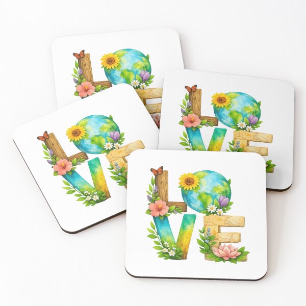 Item preview, LOVE Nature Minimal Bold – Floral Eco Art designed and sold by LuveraxArt.