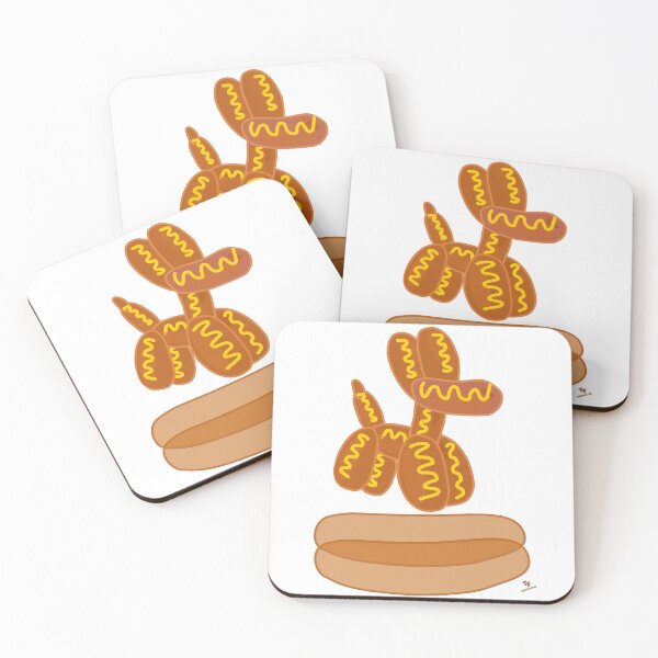 Item preview, Balloon Hot Dog Funny Cartoon Art designed and sold by mytshirtfort.
