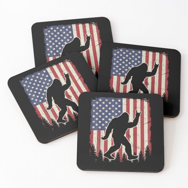 Item preview, Bigfoot USA Flag designed and sold by Cheesymatiion.
