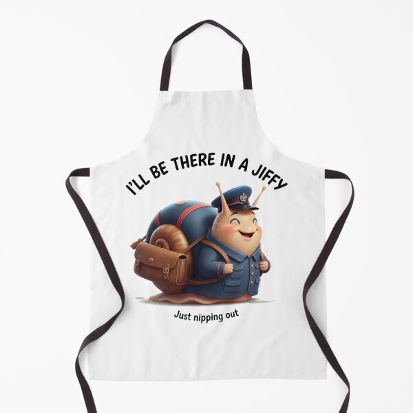 Item preview, Will Be There In A Jiffy Funny Snail Postman Design. designed and sold by The-T-In-Retro.