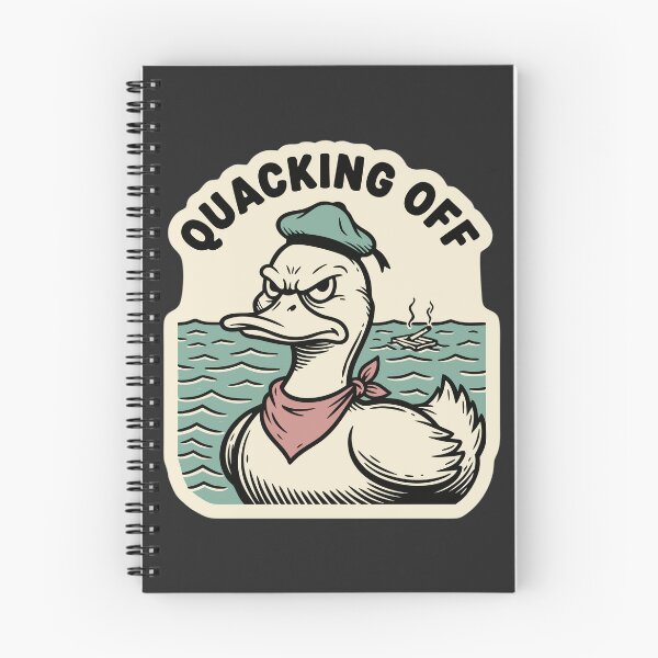 Item preview, "Quacking Off" Funny Angry Duck Pun Vintage Sailor Tattoo Art designed and sold by Cipher & Soul.