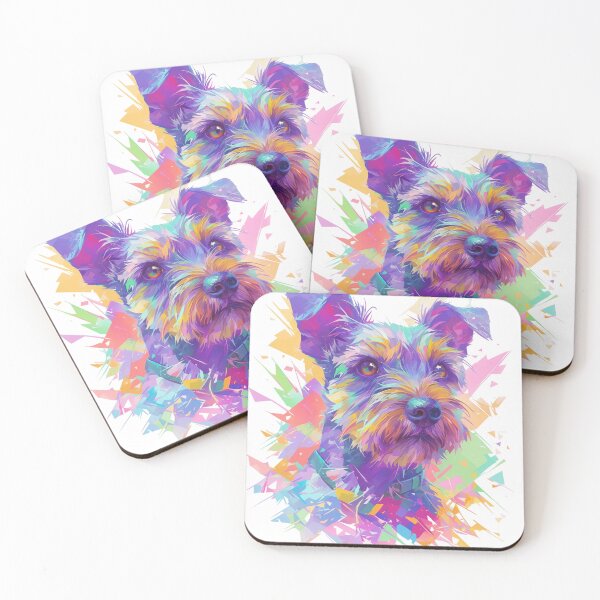 Item preview, Colorful Border Terrier designed and sold by MendaciousMina.