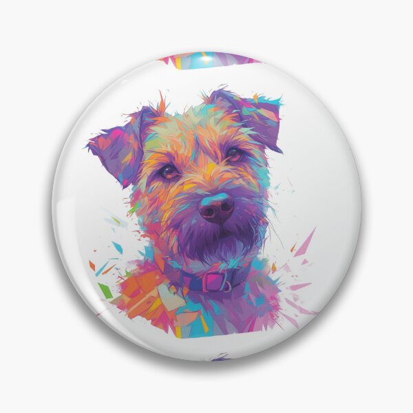 Item preview, Colorful Border Terrier designed and sold by MendaciousMina.
