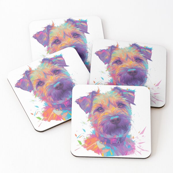 Item preview, Colorful Border Terrier designed and sold by MendaciousMina.
