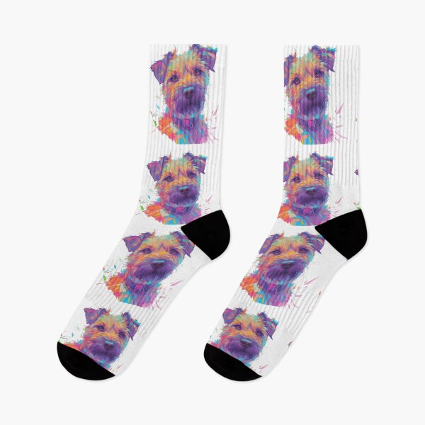 Item preview, Colorful Border Terrier designed and sold by MendaciousMina.