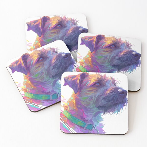 Item preview, Colorful Border Terrier designed and sold by MendaciousMina.