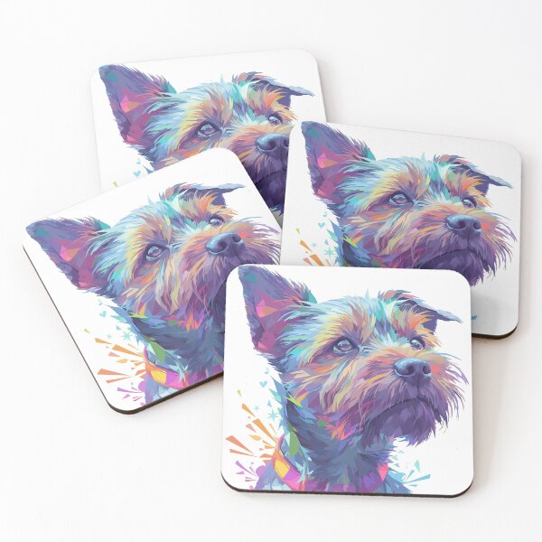 Item preview, Colorful Border Terrier designed and sold by MendaciousMina.