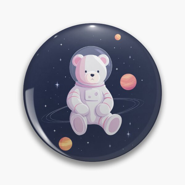Item preview, Astronaut Teddy Bear designed and sold by bubblyrainbow.