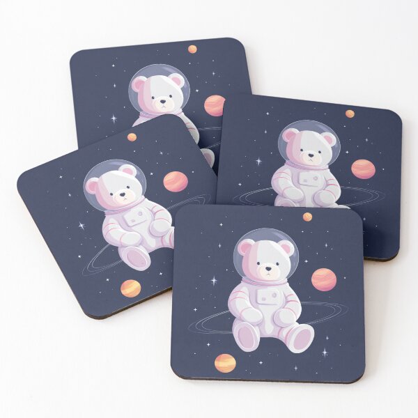 Item preview, Astronaut Teddy Bear designed and sold by bubblyrainbow.