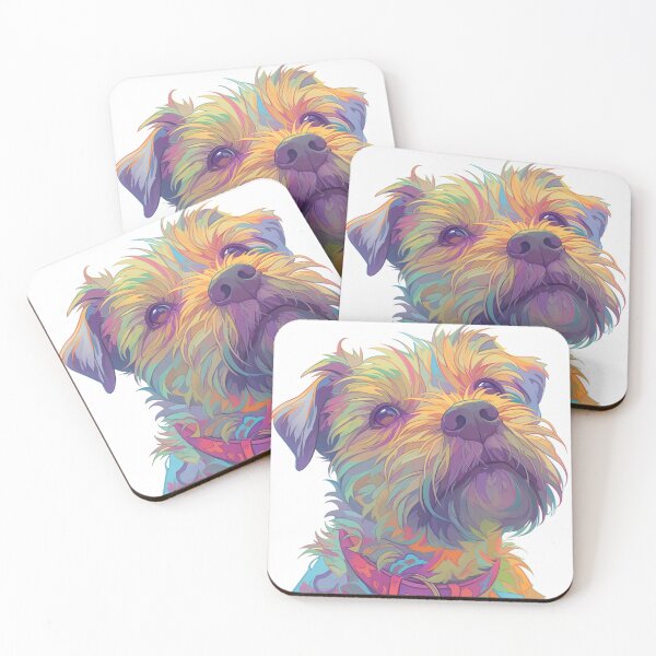 Item preview, Colorful Border Terrier designed and sold by MendaciousMina.