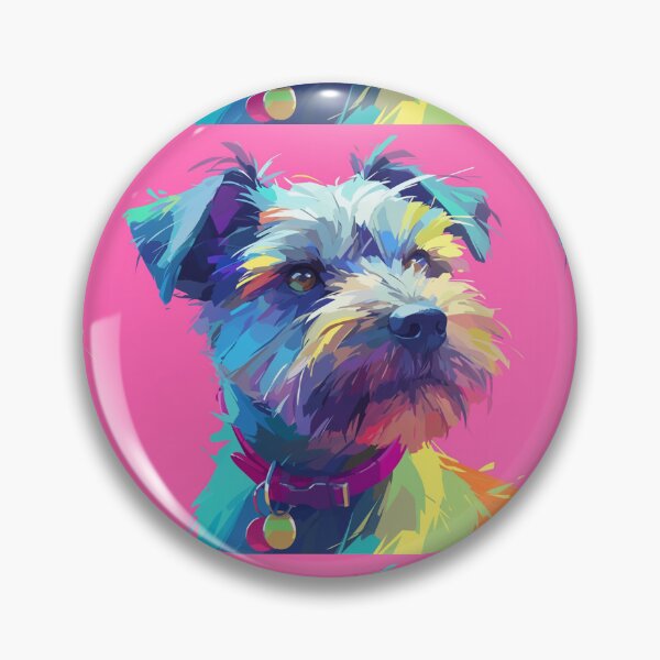 Item preview, Colorful Border Terrier designed and sold by MendaciousMina.