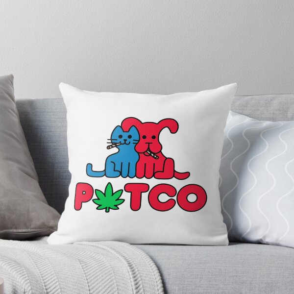 Item preview, POTCO Cartoon Cat & Dog Cannabis Graphic | Cute Pet Stoner Art for Cannabis Lovers designed and sold by MycoMindsMedia.