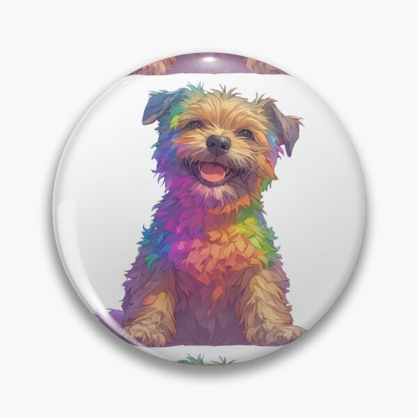 Item preview, Colorful Border Terrier designed and sold by MendaciousMina.