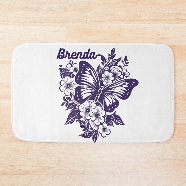 Item preview, Brenda Butterfly Floral Name Design designed and sold by CozyBlobStudio.