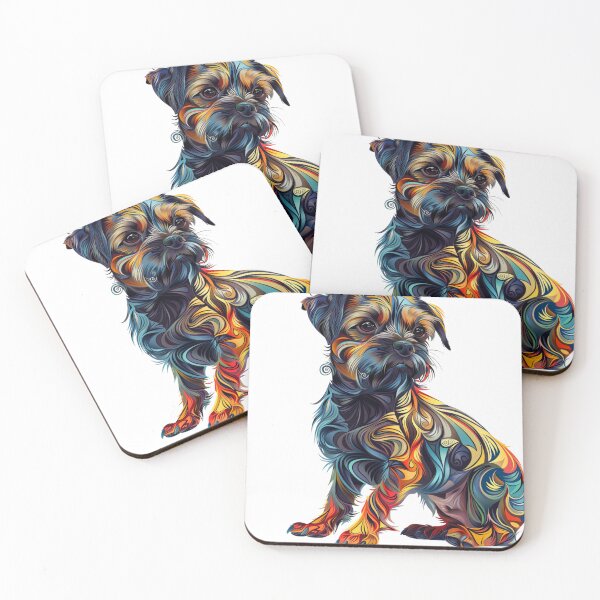 Item preview, Colorful Border Terrier designed and sold by MendaciousMina.