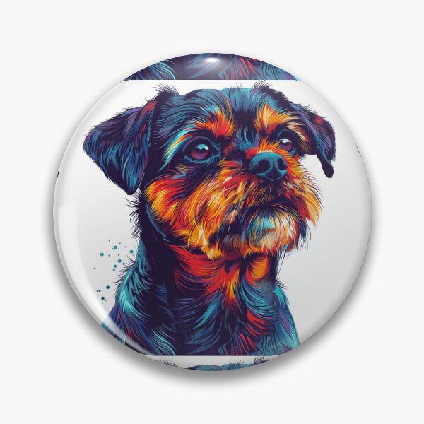 Item preview, Colorful Border Terrier designed and sold by MendaciousMina.