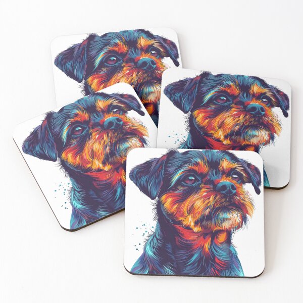 Item preview, Colorful Border Terrier designed and sold by MendaciousMina.