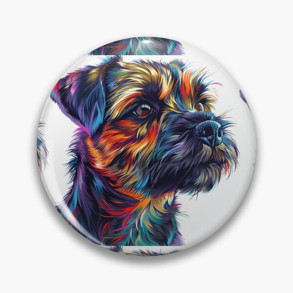 Item preview, Colorful Border Terrier designed and sold by MendaciousMina.