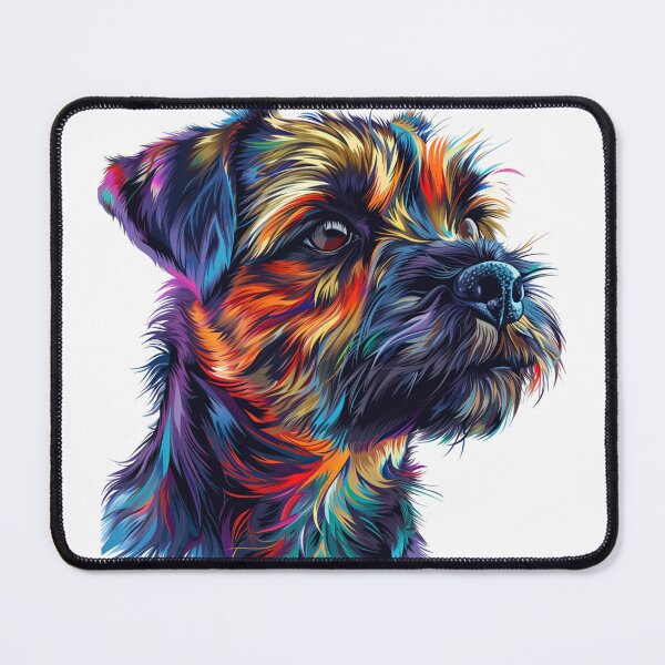 Item preview, Colorful Border Terrier designed and sold by MendaciousMina.